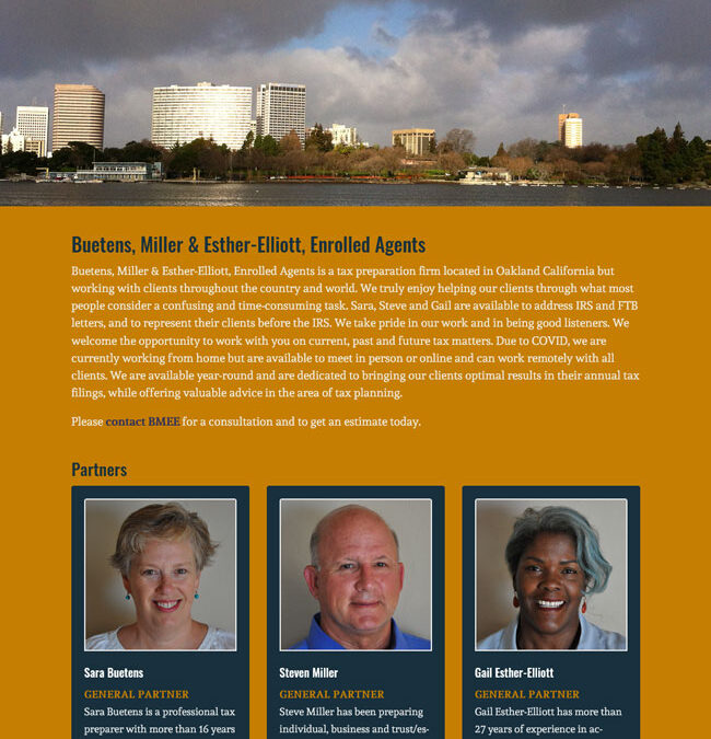 web • Buetens, Miller & Esther-Elliott, Enrolled Agents